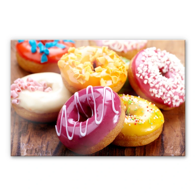 Akrylbillede sukker søde donuts 