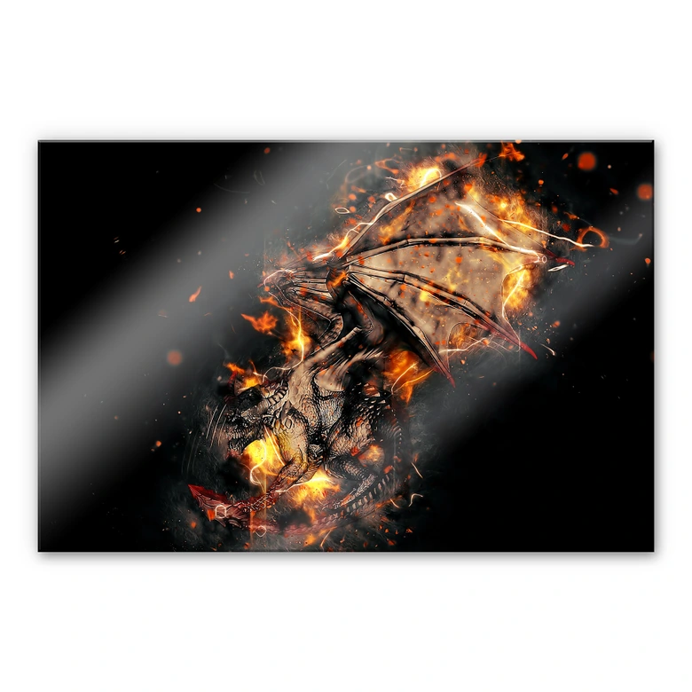 Tableau en verre acrylique Fireflight 