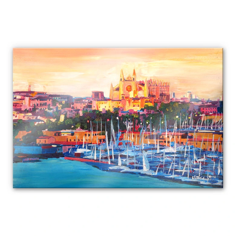 Acrylglasbild Bleichner - Kathedrale in Palma de Mallorca 