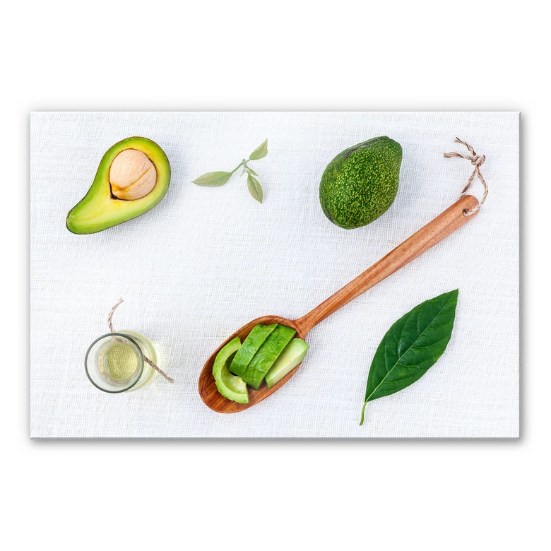 Acrylglasbild Frische Avocado 
