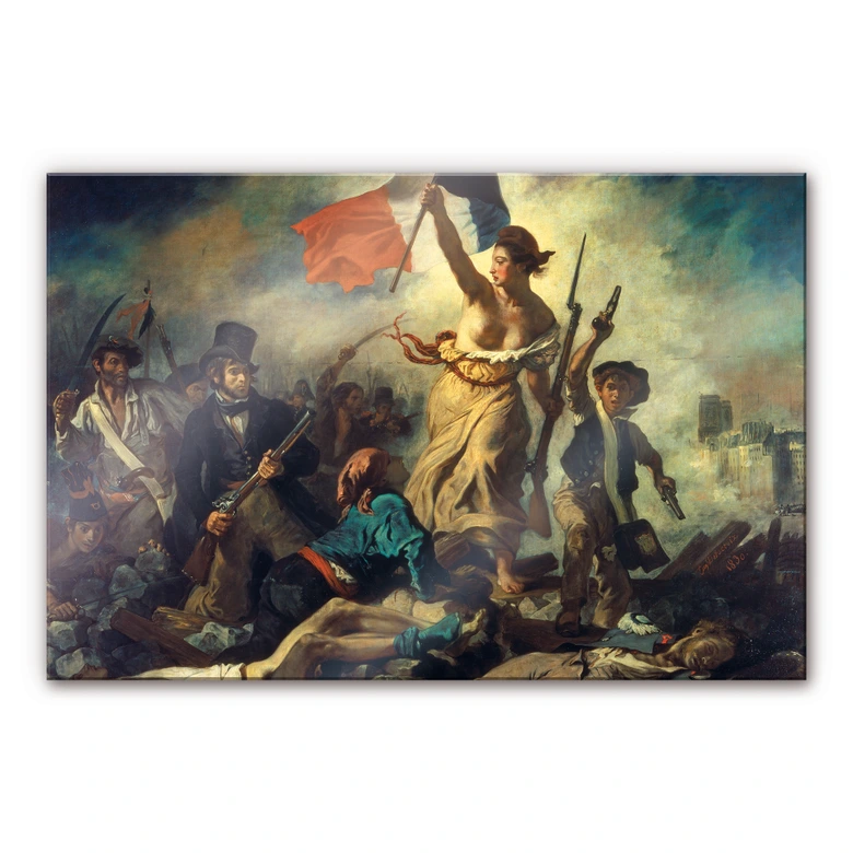 Akrylbillede Delacroix - Frihed leder folket 