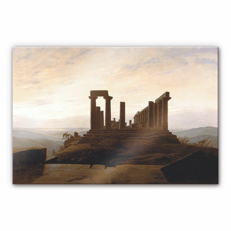 Acrylglasbild Friedrich - Der Junotempel in Agrige 