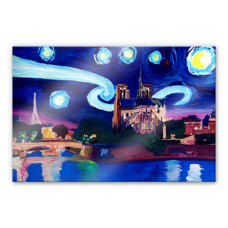 Acrylglas Bleichner - Paris by Night 