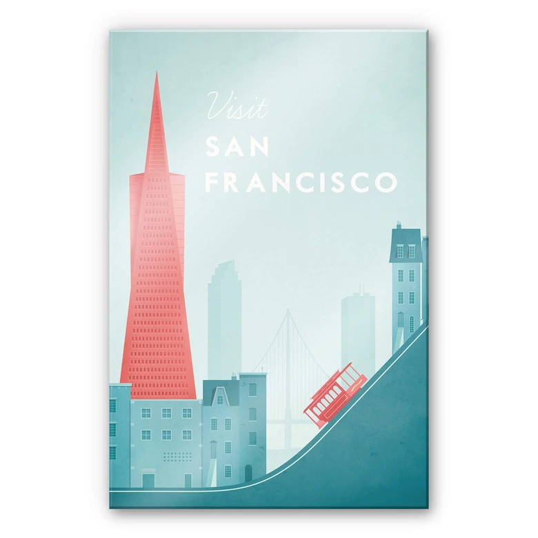 Acrylglasbild Rivers - San Francisco 