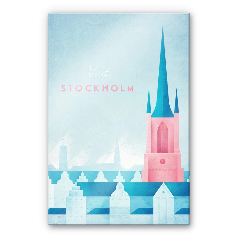 Acrylglasbild Rivers - Stockholm 