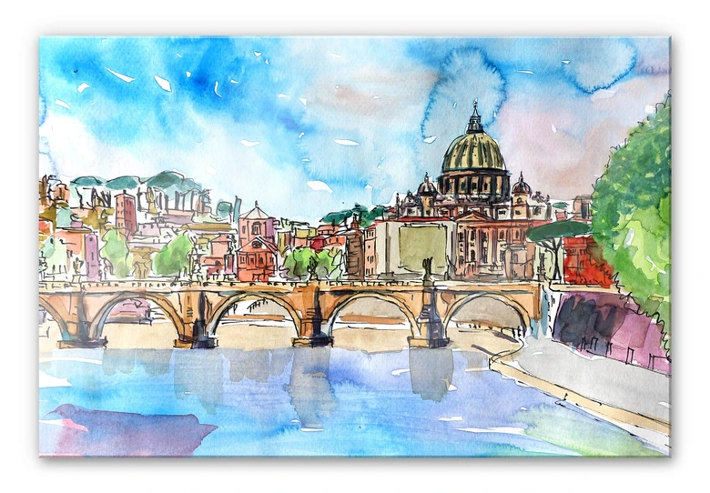 Acrylglasbild Bleichner - Vatican in Rome 