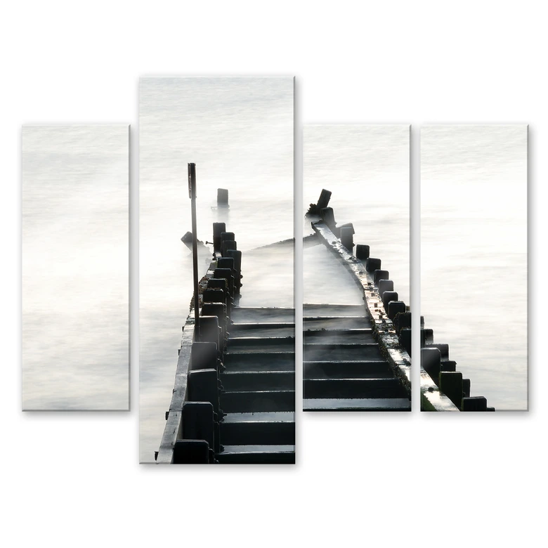 Acrylglasbild Way to nowhere 02 (4-teilig) 
