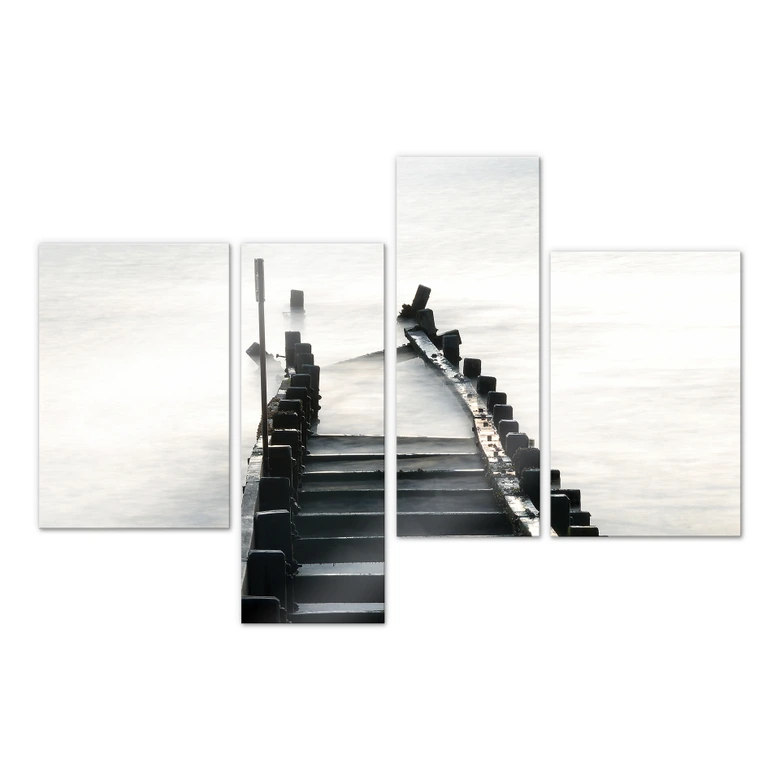 Acrylglasbild Way to nowhere 01 (4-teilig) 