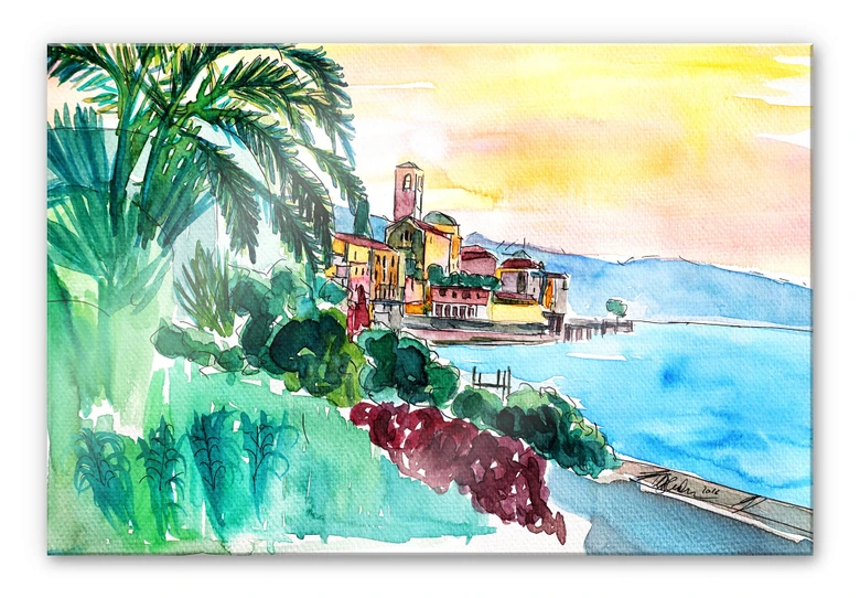 Tableau en verre acrylique Bleichner - Wonderful Lago Maggiore 
