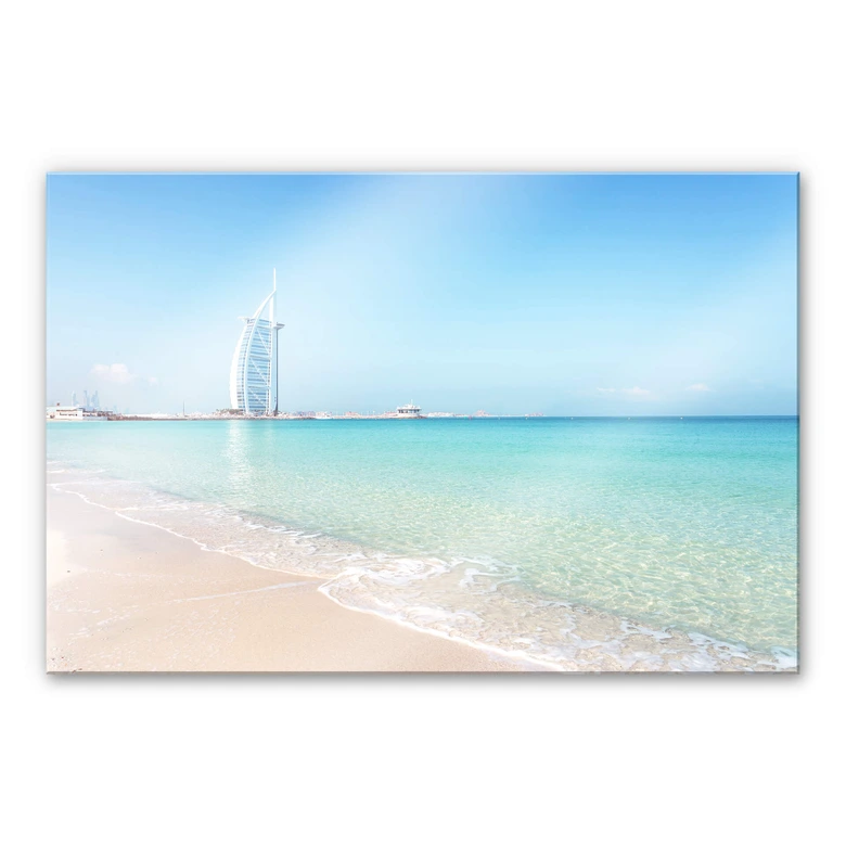 Acrylglasbild Colombo – Am Strand von Dubai 