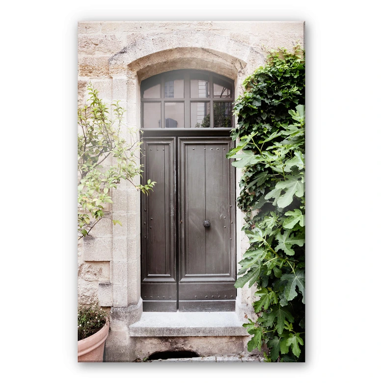 Acrylglasbild Hugonnard - Antike Holztür 