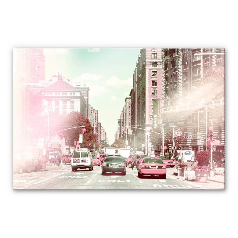 Acrylglasbild Hugonnard - New York Pastell 
