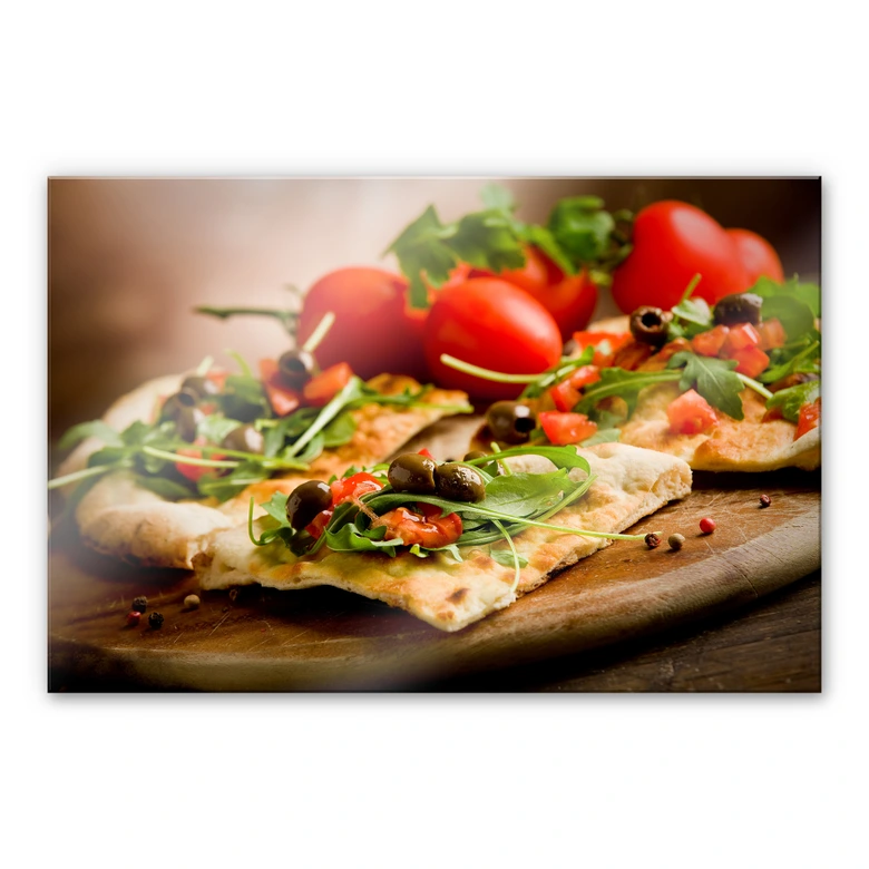 Acrylglasbild Pizza all'Italiana 