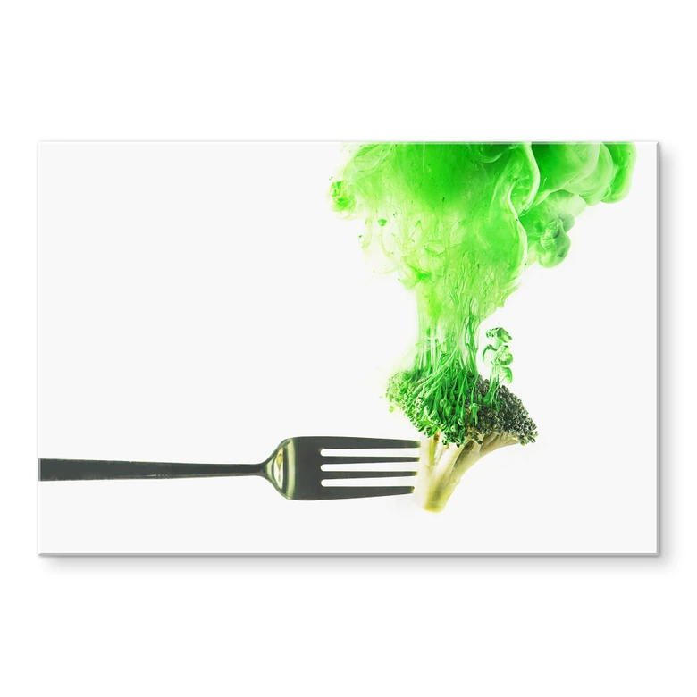 Acrylglasbild Belenko - Steamed Broccoli 