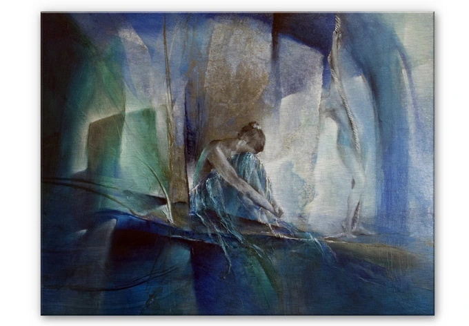 Alu-Dibond Bild Schmucker - Im blauen Raum 