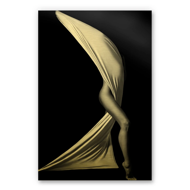 Alu-Dibond mit Goldeffekt - Erotik 