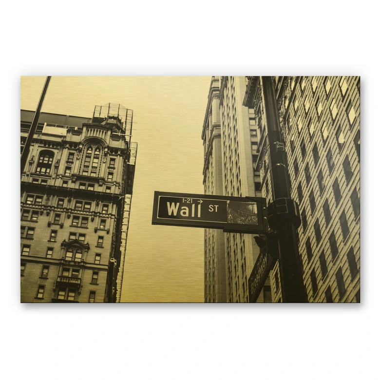 Alu-Dibond-Goldeffekt - Wall Street 02 