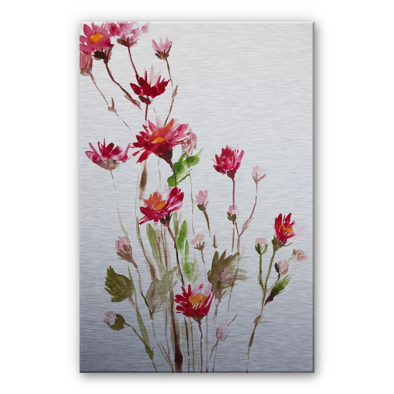 Aluminium Dibond Wilde Bloemen 