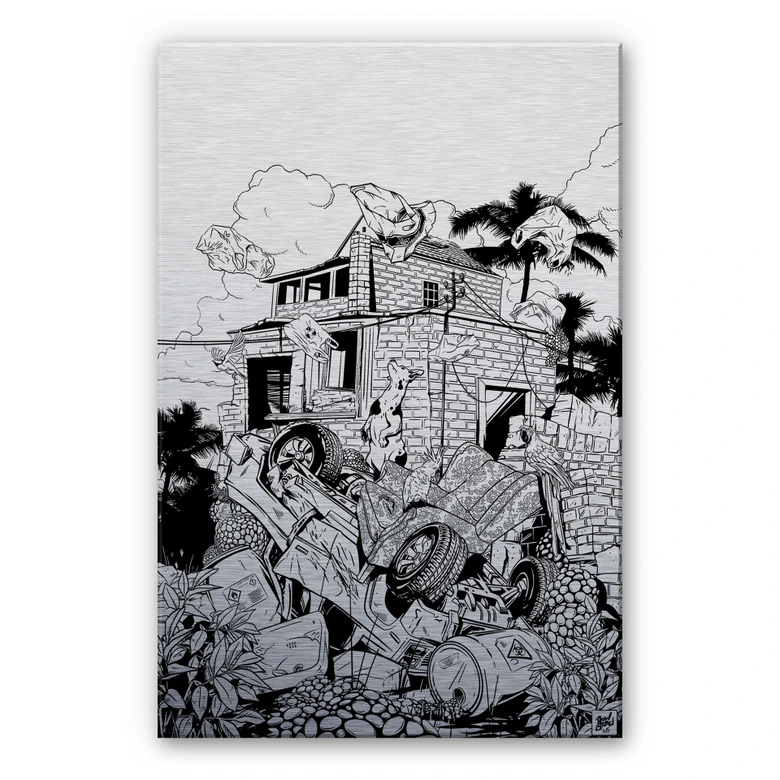 Alu-Dibond Zilver – Drawstore – Pick Up 