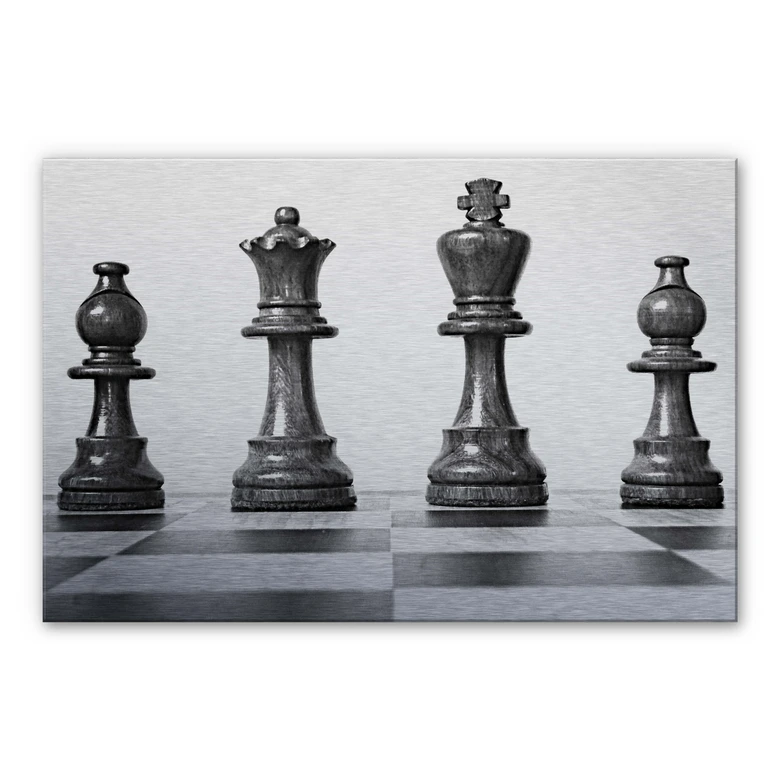 Alu-Dibond Bild Schach Symmetrie 