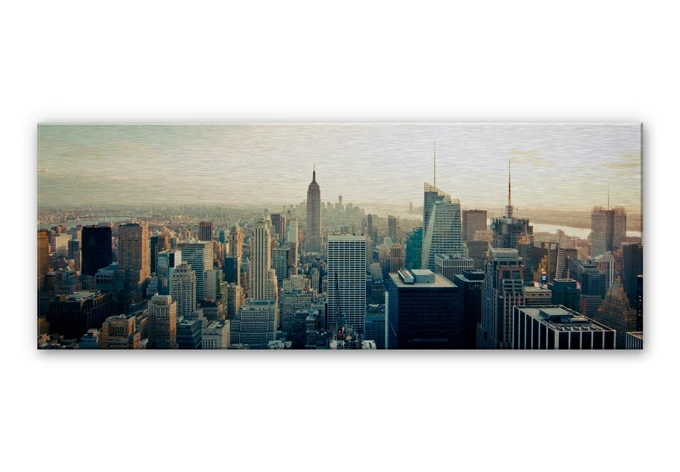 Alu-Dibond Bild Skyline von New York City - Panorama 