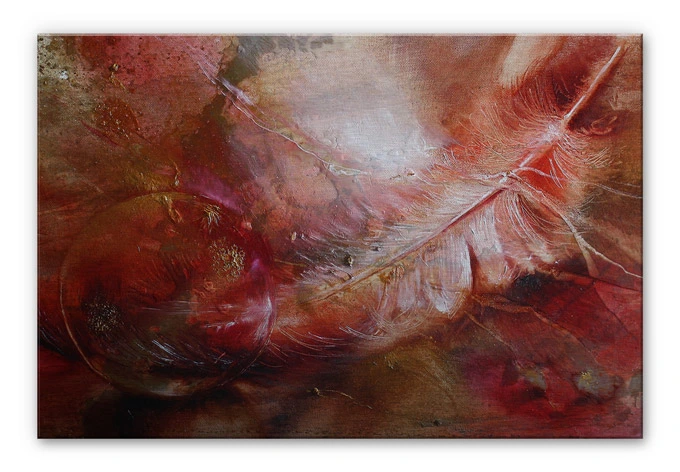 Alu-Dibond Schmucker – Feather and Glass 