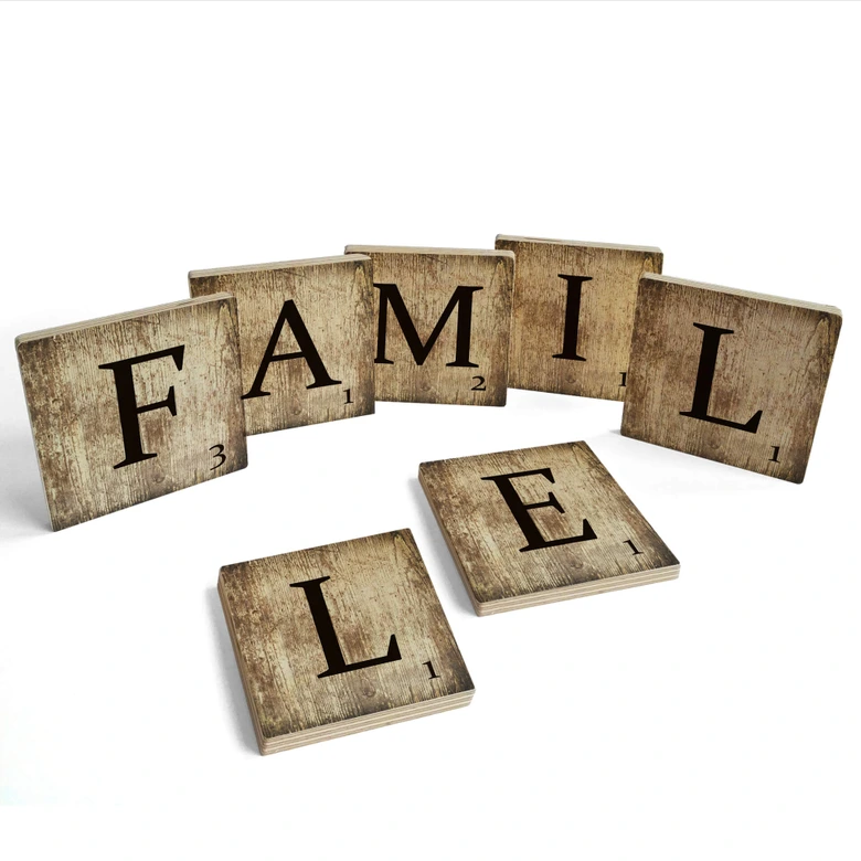 Buchstabensteine Famille - Vintage 