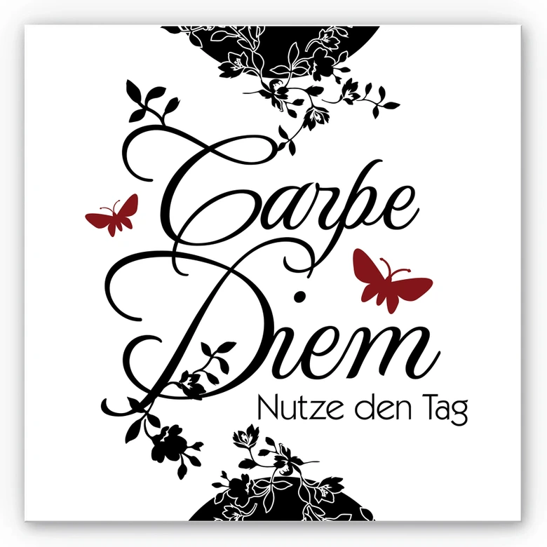 Wandbild Carpe Diem 2 - quadratisch 