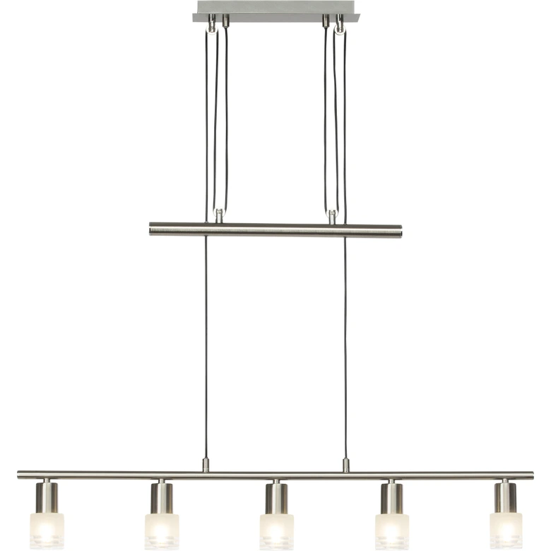 Pendelleuchte Lana, metallic, 4, 173 x 90,5 cm, Glas Pendellampe 