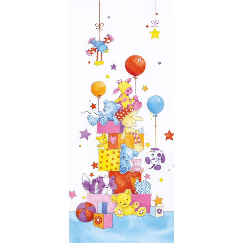 Türtapete Little Friends - 86x200 cm 