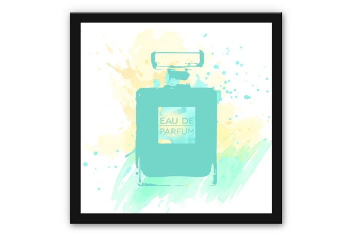 Wandbild Eau de Parfum Aquarell - Mint 