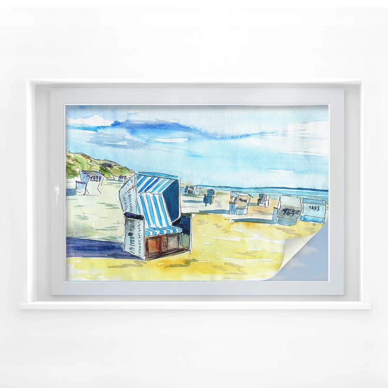 Raamfolie Bleichner – Strand 