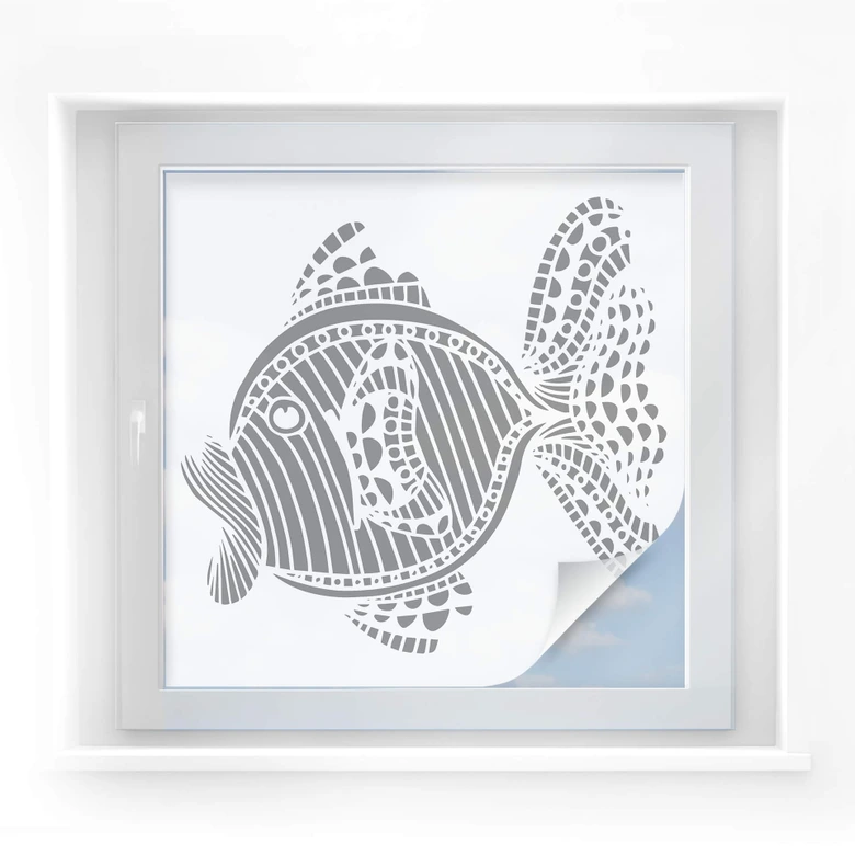 Sichtschutzfolie Mosaic Fish 
