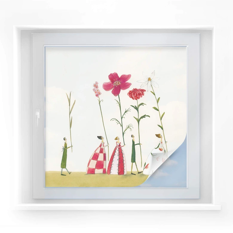 Raamfolie Leffler – Flowers 