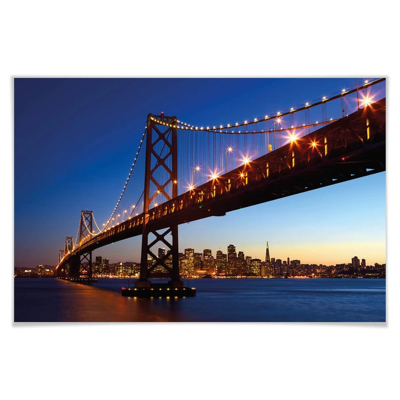 Giant Art® XXL-Poster San Francisco Skyline - 175x115 cm 
