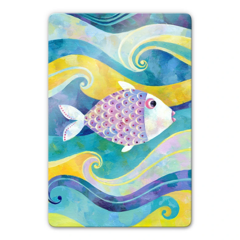 Glasbild Blanz - Der kleine Fisch 