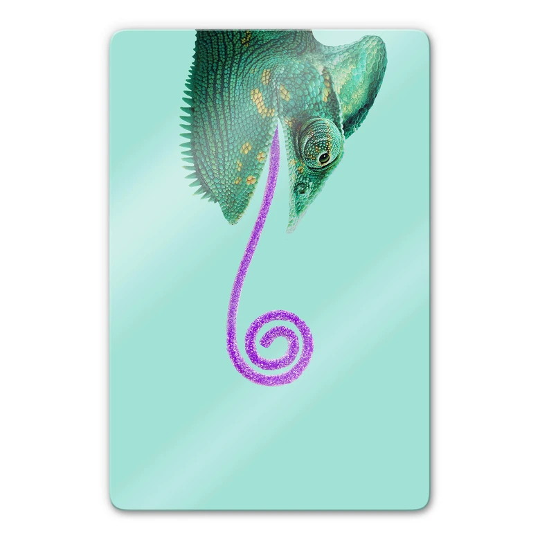 Glasbild Loose - Candy Chameleon 