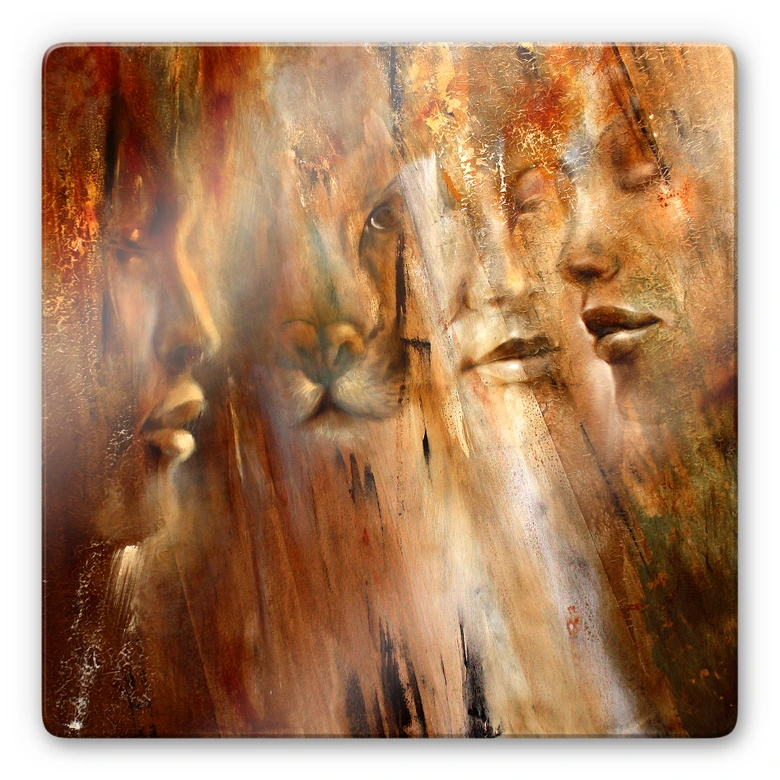 Glasbild - Schmucker - Faces 