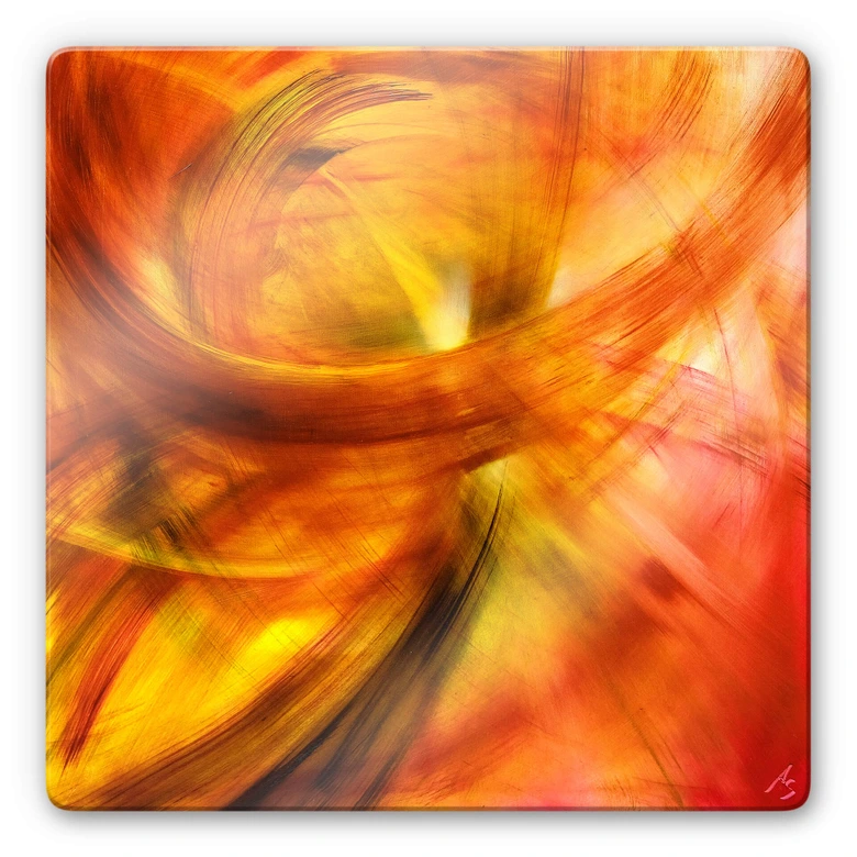 Glasbild Schmucker - Lichtertanz 