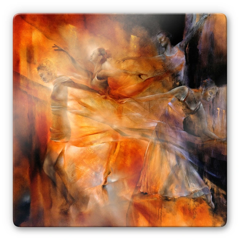 Glasbild - Schmucker - Vier Tänzerinnen 