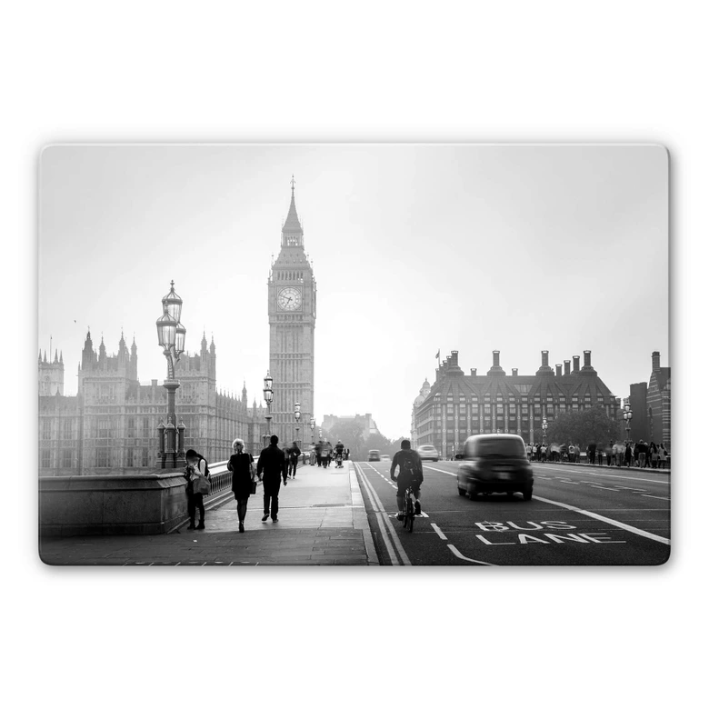 Glasbild Big Ben in London 