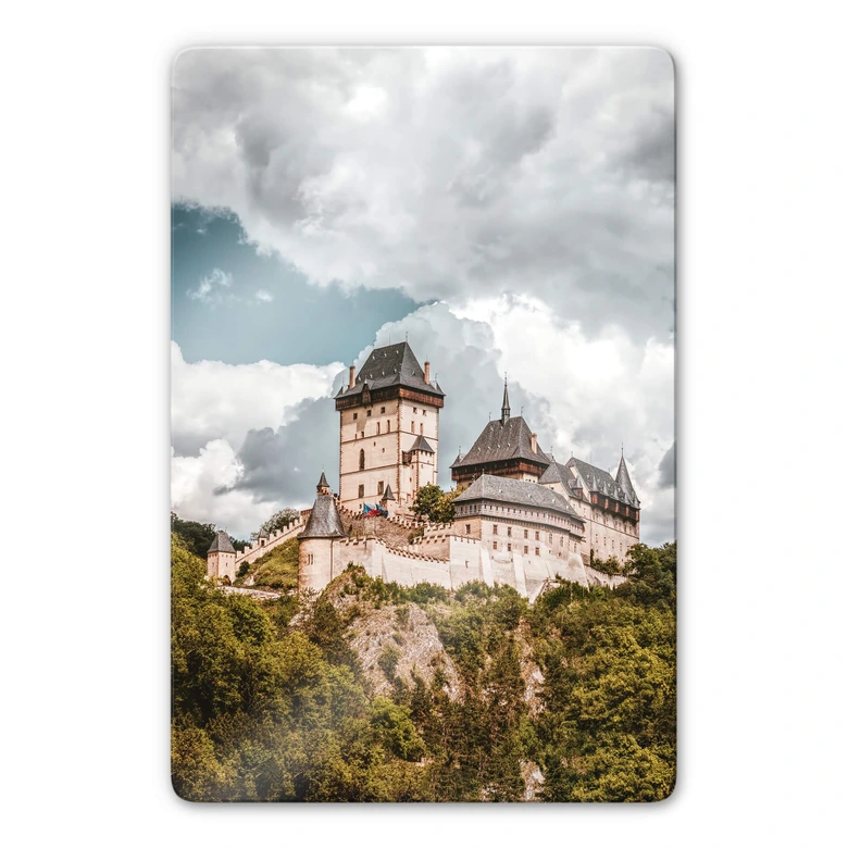 Glasbild Burg Karlstein 