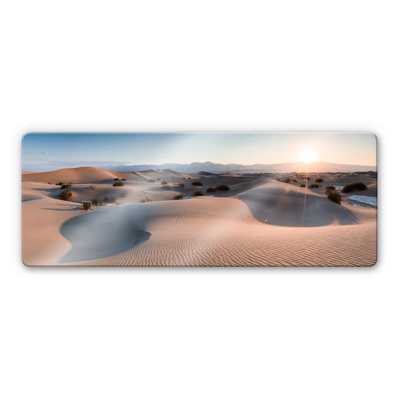 Glasbild Colombo - Die Wüste von Death Valley - Panorama 