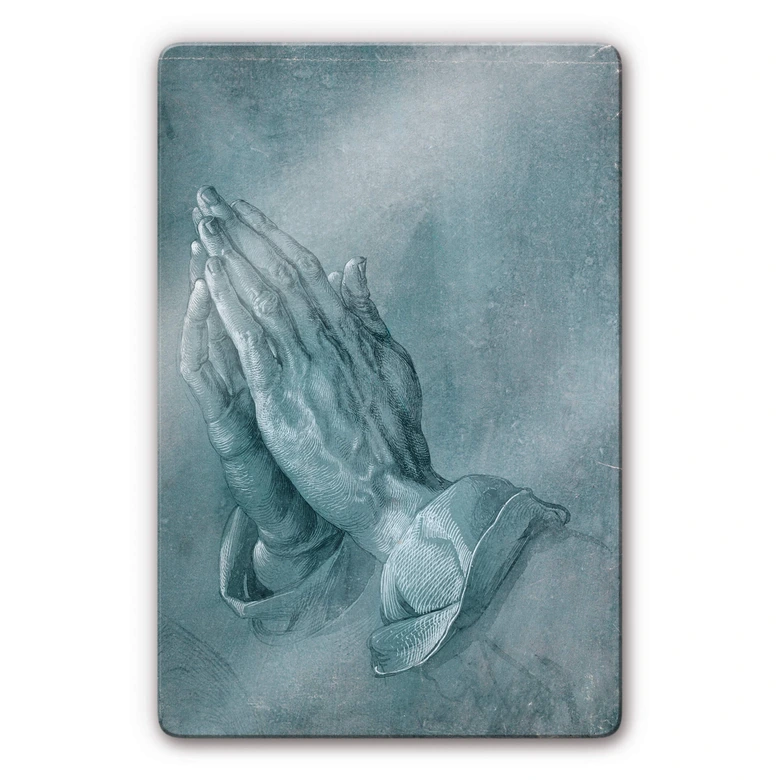 Dürer - Study of Praying Hands Glass art 