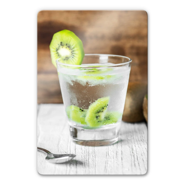 Glasbild Frische Kiwi 
