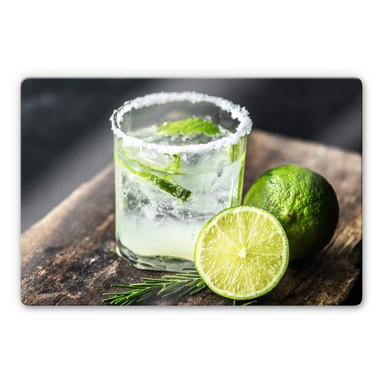 Glasbild Frische Limette 