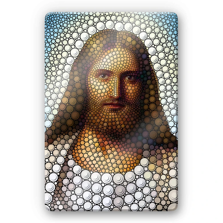 Glasbild Ben Heine - Circlism: Jesus Christus 