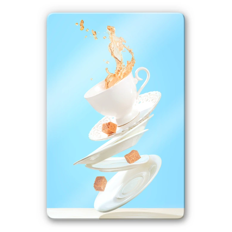 Glasbild Belenko - Dancing Coffee 