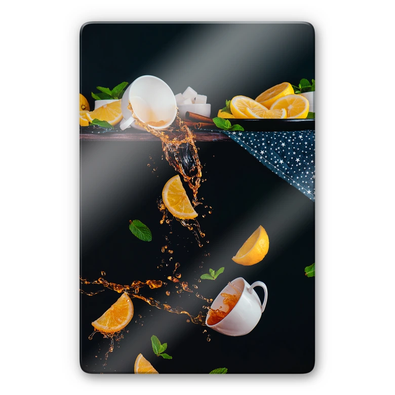 Glasbild Belenko - Tea from the top 