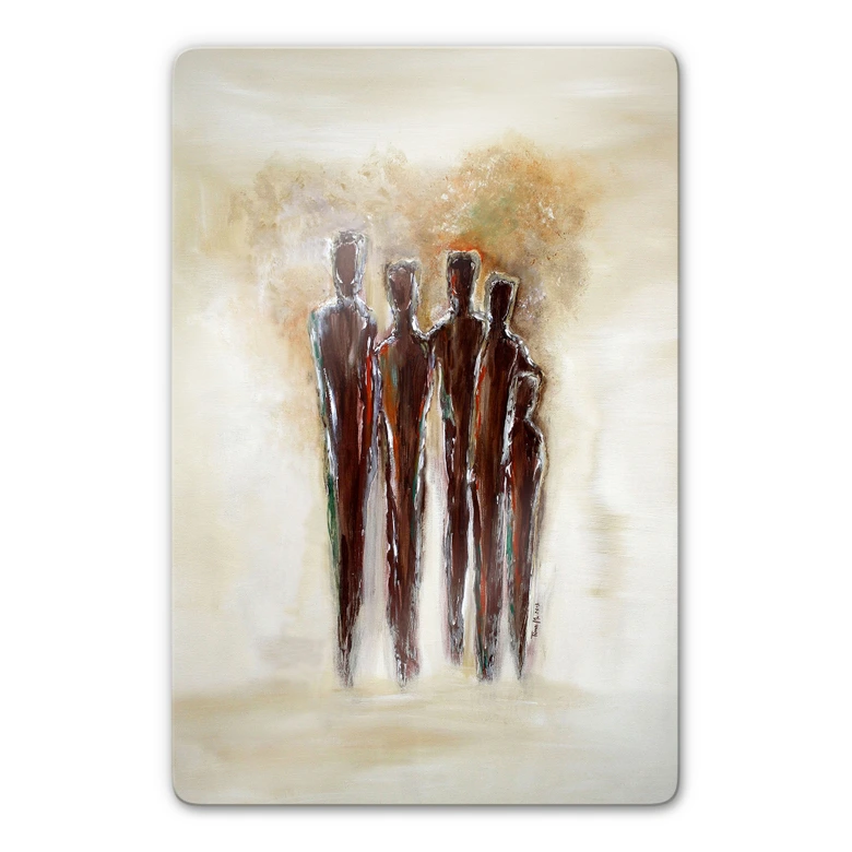 Glasbild Melz - Zusammen 